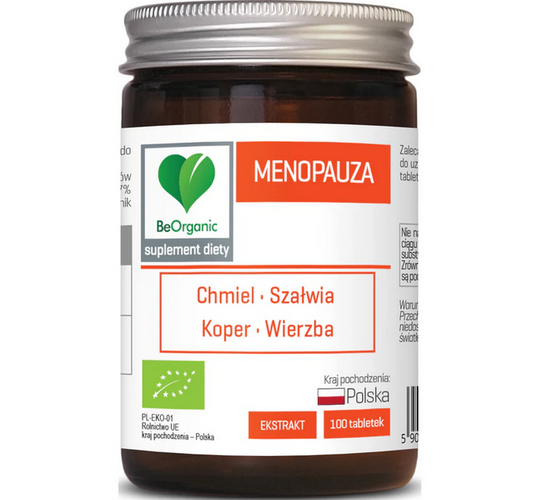 BeOrganic Menopauza, 100 tabletek