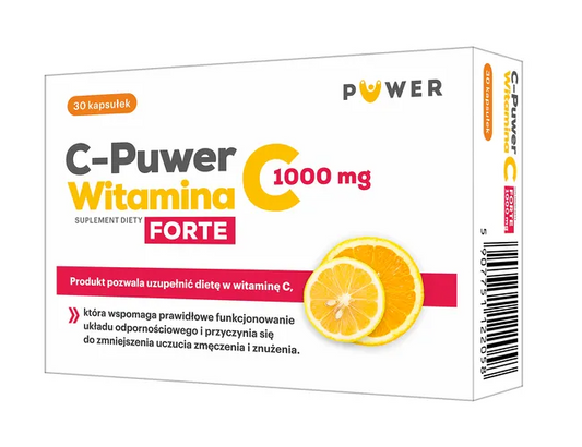 C-Puwer Witamina C Forte 1000 mg, kapsułki, 30 szt.