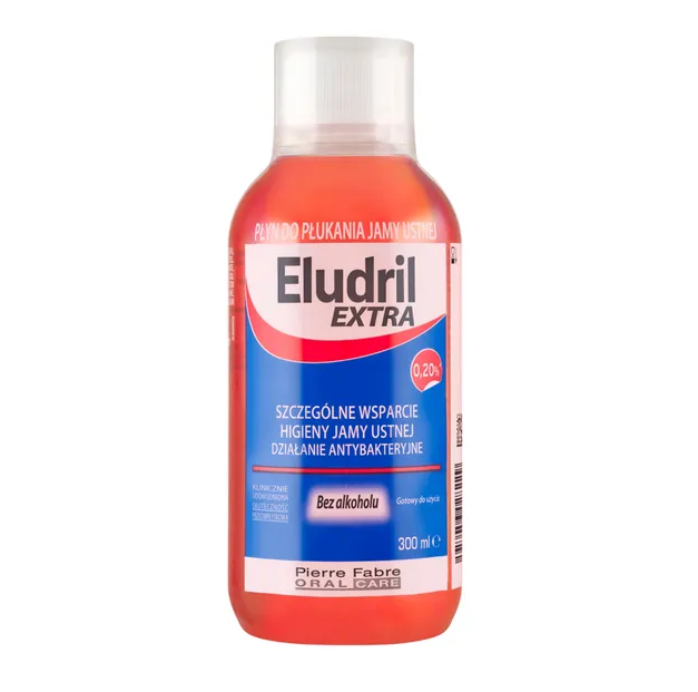 Eludril Extra, płyn do płukania jamy ustnej, 300 ml