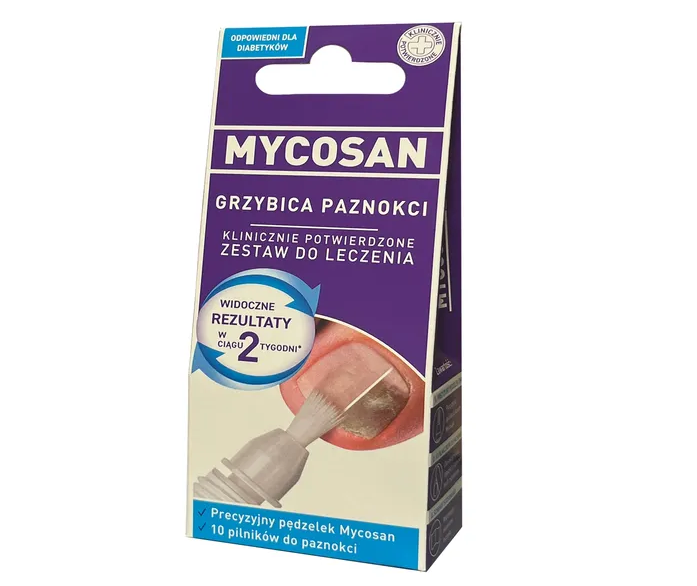 Mycosan Grzybica Paznokci, zestaw do leczenia, serum 10 pilniczków
