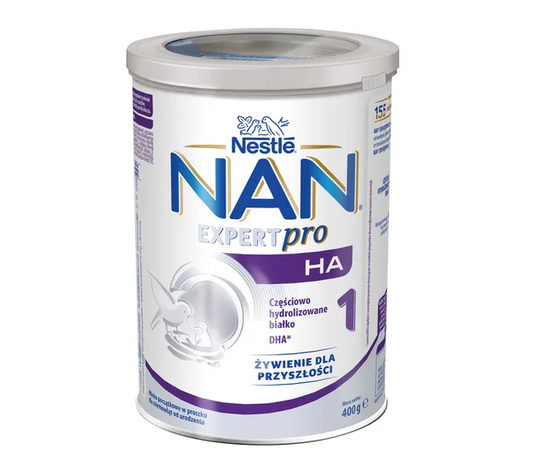 Nestle Nan Optipro Plus 1, 5 HMO, mleko początkowe dla niemowląt od urodzenia, 400 g