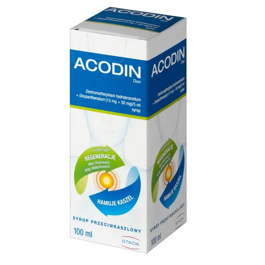 Acodin Duo (Acodin 300) , (15 mg + 50 mg) / 5 ml, syrop, 100 ml