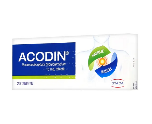 Acodin, 15 mg, tabletki, 20 szt.