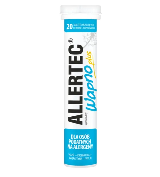 Allertec Wapno Plus, tabletki musujące, 20 szt.