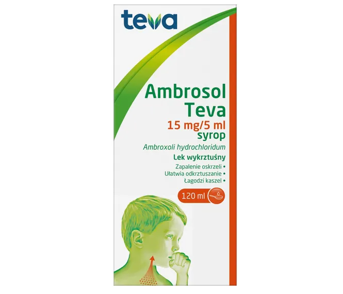 Ambrosol (15 mg/5 ml), syrop, 120 ml (Teva)
