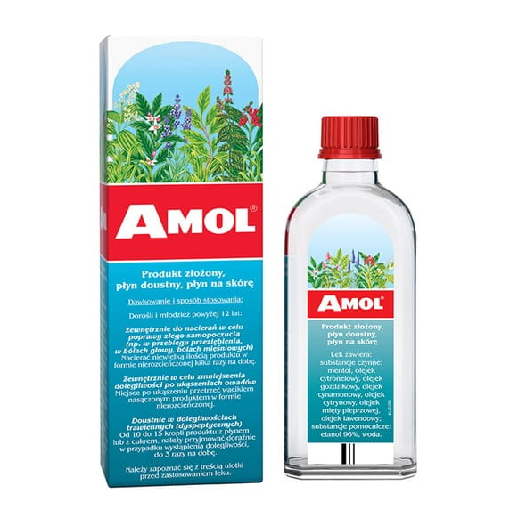 Amol -100- płyn doustny, płyn na skóre, produkt złożony