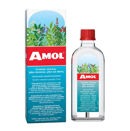 Amol -100- płyn doustny, płyn na skóre, produkt złożony