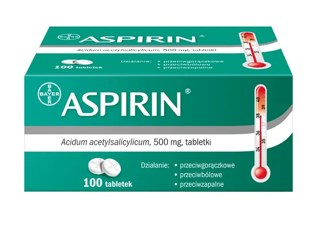 Aspirin, 500 mg, tabletki, 100 szt.