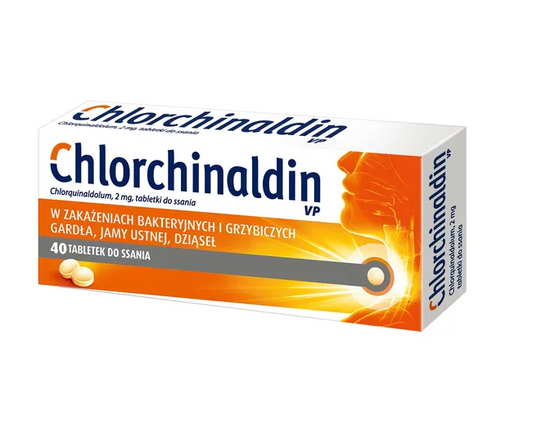 Chlorchinaldin VP, 2 mg, tabletki do ssania, 40 szt.