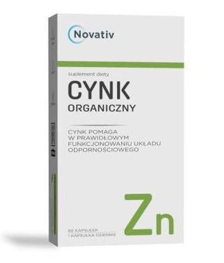 NOVATIV Cynk Organiczny 60 kapsułek