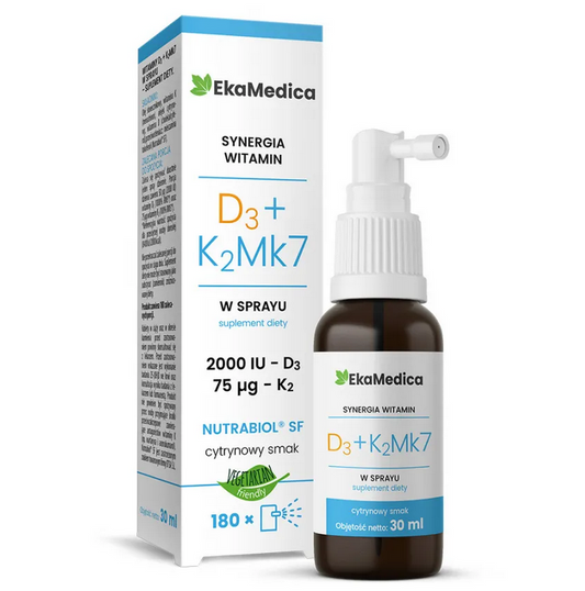 Witamina D3 + K2Mk7  EkaMedica Synergia Witamin