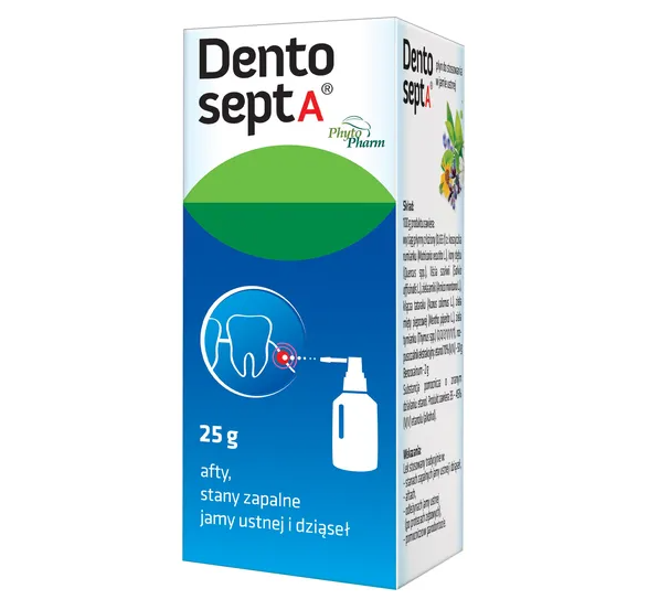 Dentosept A, płyn do stosowania w jamie ustnej, 25 g