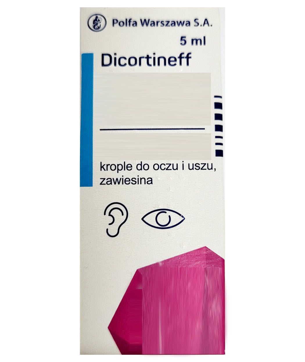 Dicortineff, krople do oczu i uszu, zawiesina, 5 ml