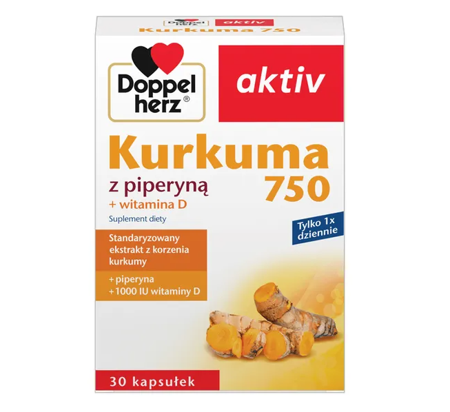 Doppelherz aktiv Kurkuma 750, kapsułki, 30 szt