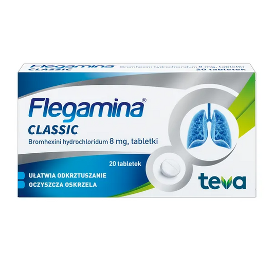 Flegamina, 8 mg, tabletki, 20 szt.