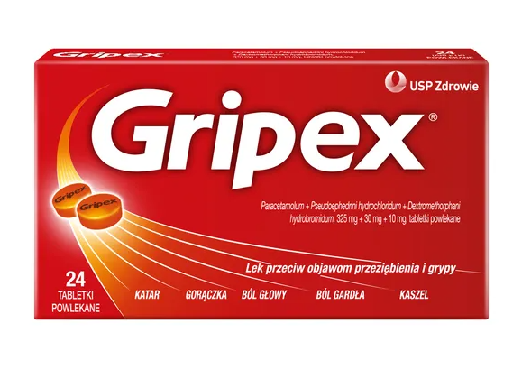 Gripex, tabletki powlekane, 24 szt.