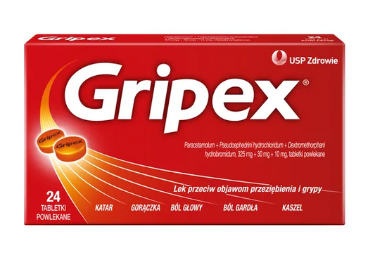 Gripex, tabletki powlekane, 24 szt.