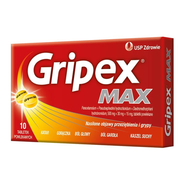 Gripex max 10 tabletek