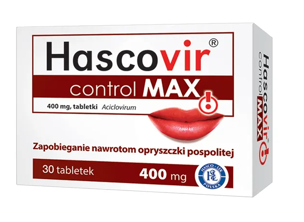 Hascovir control MAX, 400 mg, tabletki, 30 szt.