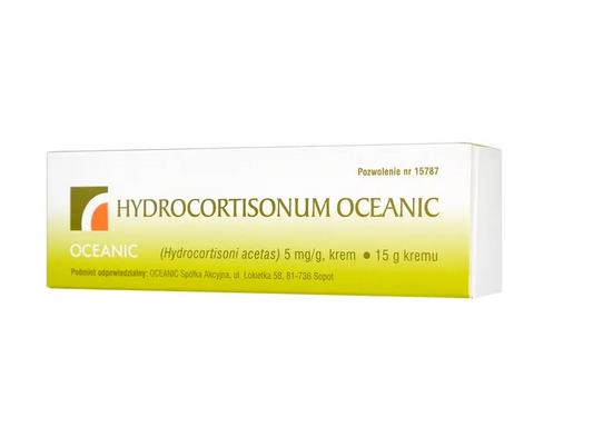 Hydrocortisonum , 5 mg/g, krem, 15 g