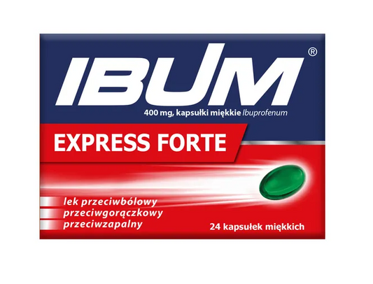 Ibum Express Forte, 400 mg, kapsułki miękkie, 24 szt.