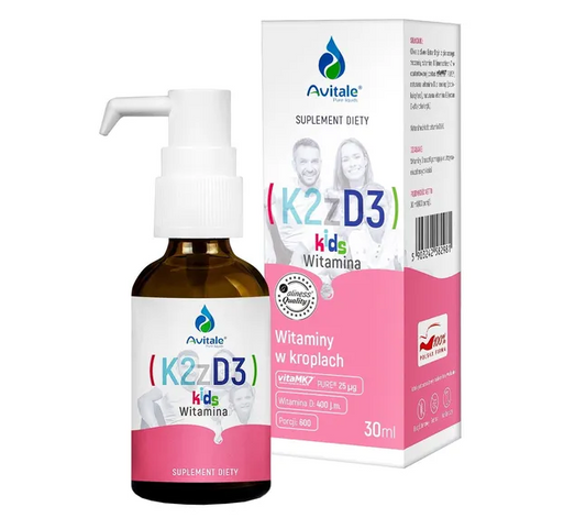 Avitale Witamina K2 z D3 Kids, krople, 30 ml