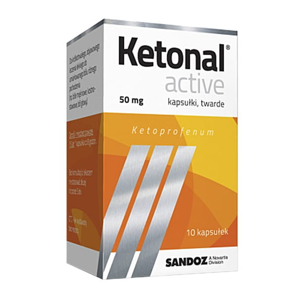 Ketonal active 50mg 10 kapsułek