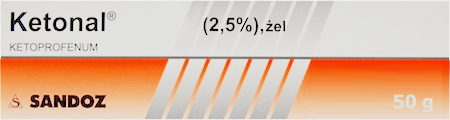 Ketonal żel 2.5% 50g