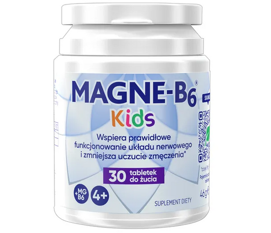 Magne-B6 Kids, tabletki do żucia, smak arbuzowy, 30 szt.