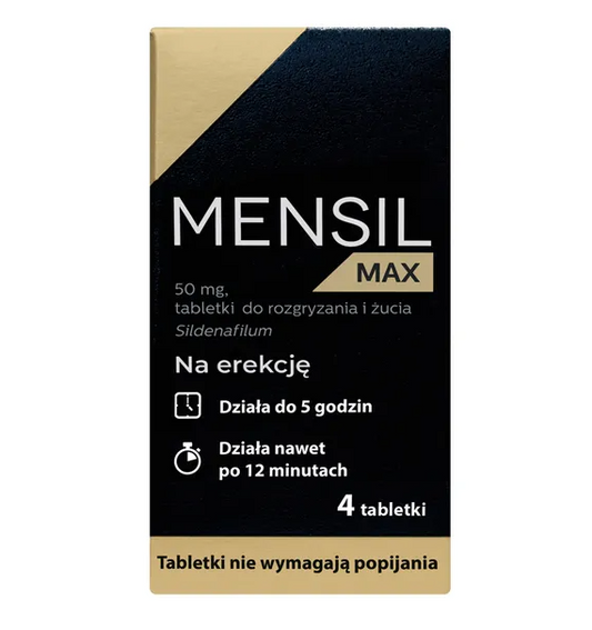 Mensil Max, 50 mg, tabletki do rozgryzania i żucia, 4 szt.