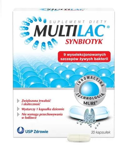 Multilac, kapsułki, synbiotyk,10szt.