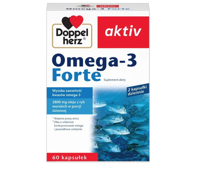 Doppelherz aktiv Omega-3 Forte, kapsułki, 60 szt.