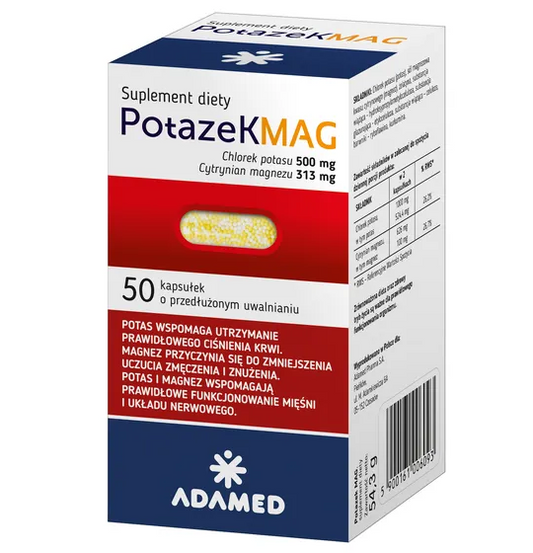 Potazek MAG, kapsułki o przedłużonym uwalnianiu, 50 szt.