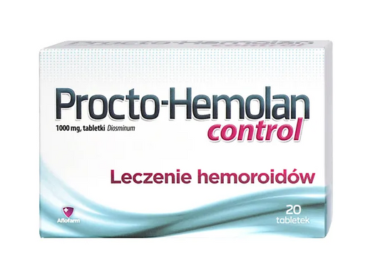 Procto-Hemolan control, 1000 mg, tabletki, 20 szt.