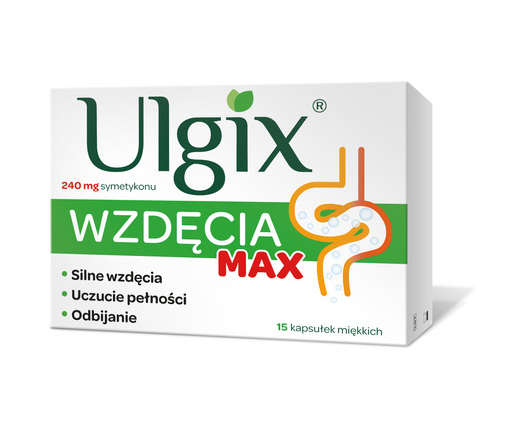 Ulgix Wzdęcia Max, kapsułki miękkie, 15 szt.