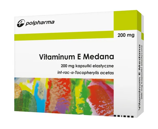 Vitaminum E Medana, 200 mg, kapsułki elastyczne, 20 szt.