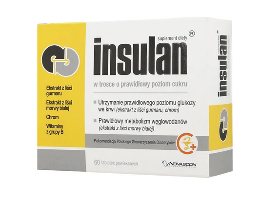 Insulan, tabletki powlekane, 60 szt.