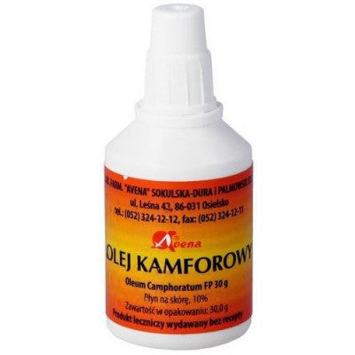 Olej kamforowy - działanie przeciwbólowe, 10 g