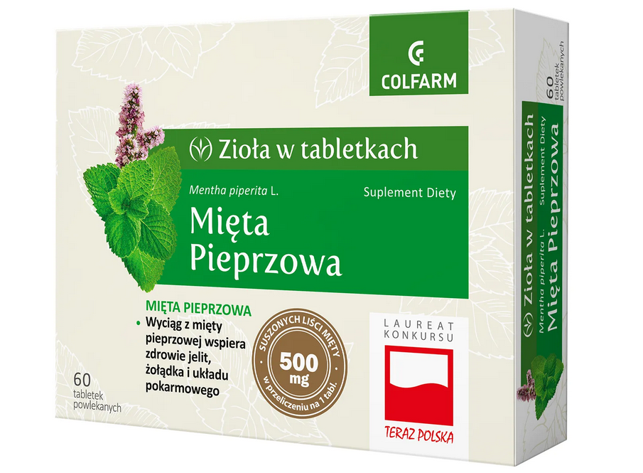 Colfarm Mięta Pieprzowa, 60 tabletek