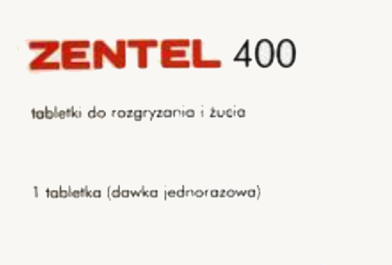 Zentel, 400 mg, tabletki do rozgryzania i żucia, 1 szt - przeciwrobaczny
